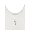 LOGO SLIM TANK TOPS-BLACK-