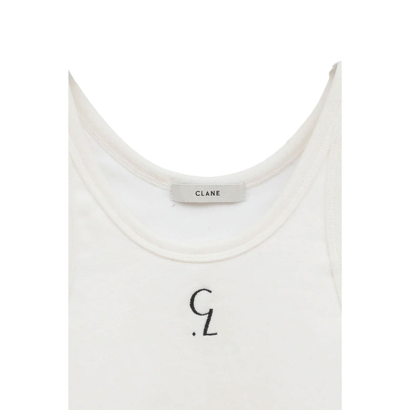 LOGO SLIM TANK TOPS-BLACK-