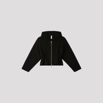 TW MILAN CROPPED HOODIE JACKET-BLACK-