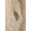 BI COLOR SHAGGY KNIT CARDIGAN-IVORY-