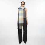 MOHAIR CHECKED SCARF