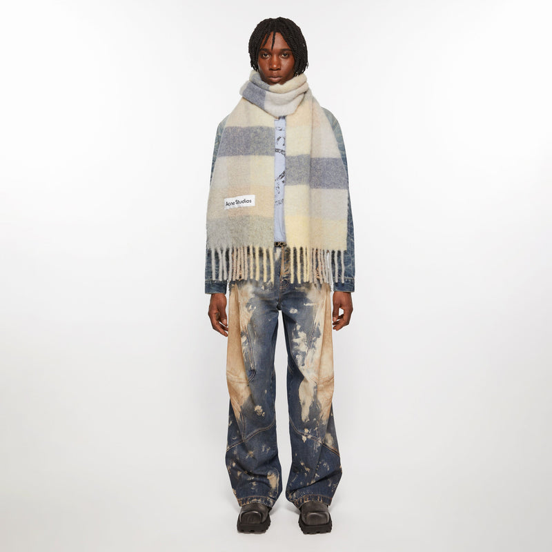 MOHAIR CHECKED SCARF