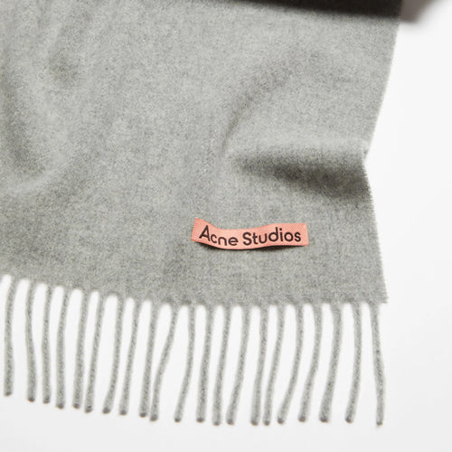 FRINGE WOOL SCARF NARROW