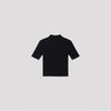 PORTRAIT SHORT SLEEVE TOP-BLACK-