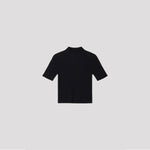 PORTRAIT SHORT SLEEVE TOP-BLACK-