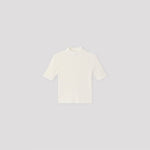 PORTRAIT SHORT SLEEVE TOP-WHITE-