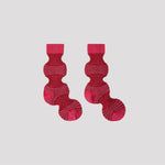 GARTER RIB SOCKS -VIVID PINK MULTI-