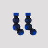 GARTER RIB SOCKS -BLUE MULTI-