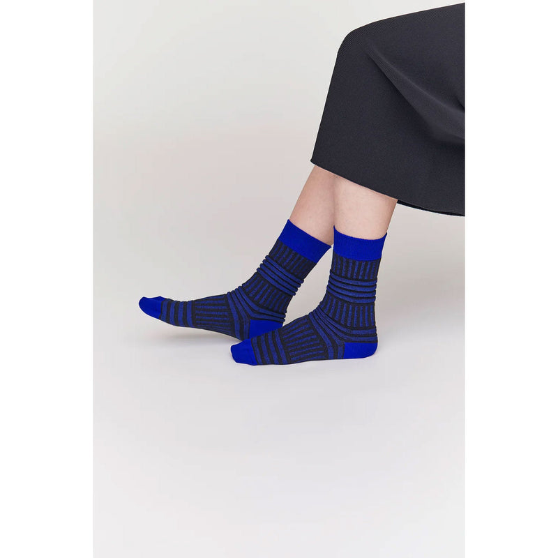 GARTER RIB SOCKS -VIVID PINK MULTI-