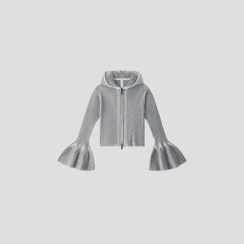 HYPHA LUCENT HOODIE JACKET -WHITE/NAVY-