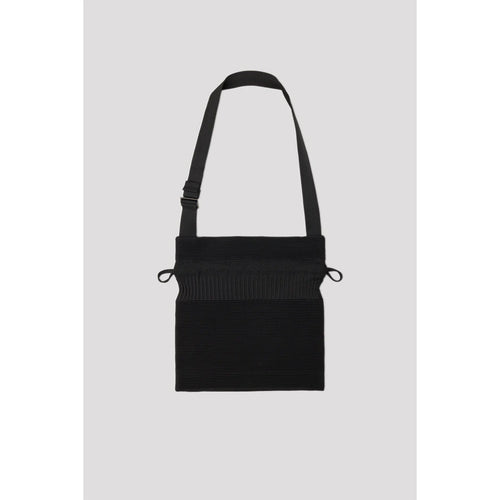 STRATA DRAWSTRING GUSSET BAG-BLACK-