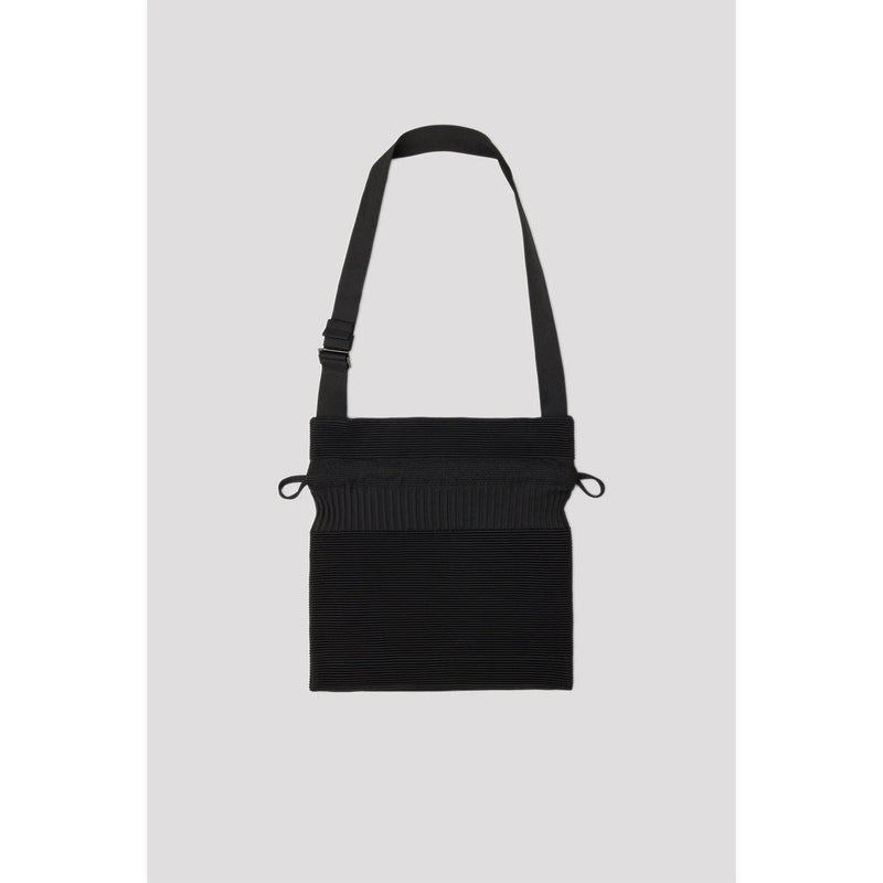 STRATA DRAWSTRING GUSSET BAG-BLACK-