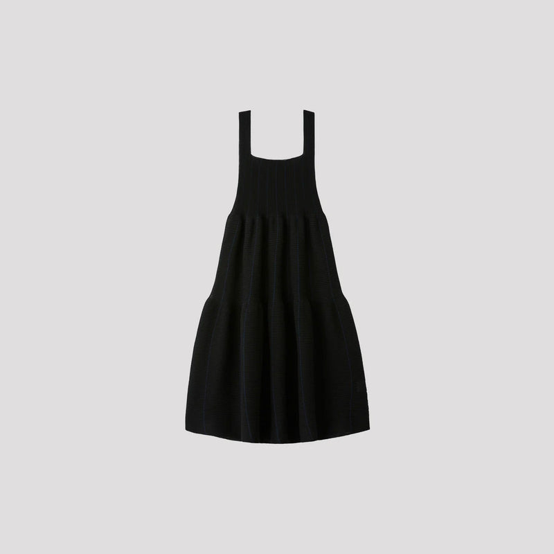 TC CASCADES SLEEVELESS MINI DRESS -BLACK/NAVY-