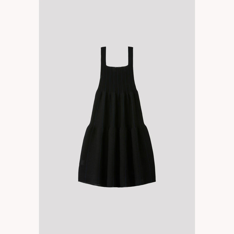 TC CASCADES SLEEVELESS MINI DRESS -BLACK/NAVY-