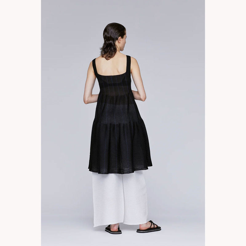 TC CASCADES SLEEVELESS MINI DRESS -BLACK/NAVY-