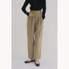 WIDE BELT TUCK PANTS