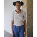 DUAL POLO-GREY MELANGE-