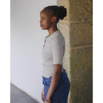 DUAL POLO-GREY MELANGE-