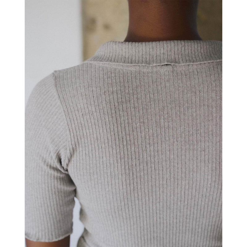 DUAL POLO-GREY MELANGE-