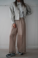 BALLOON SLEEVE WHITE DENIM JACKET/TYPE2