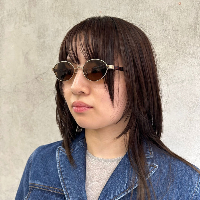 BLANC METAL OVAL SUNGLASSES -BLACK- – THEMARKET