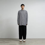 HIGH COUNT REGULAR COLLAR ROUND CUT OVERSIZED SHIRT