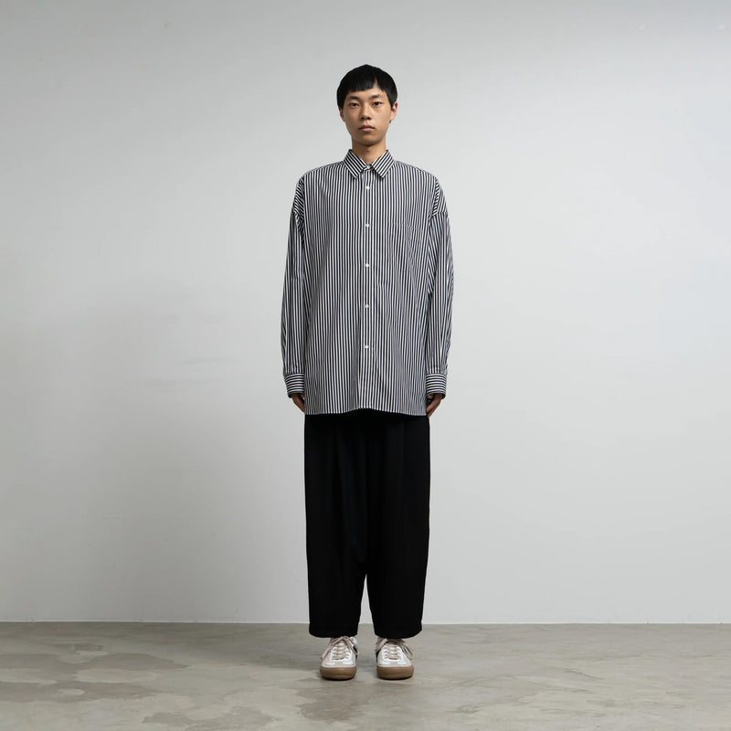 HIGH COUNT REGULAR COLLAR ROUND CUT OVERSIZED SHIRT