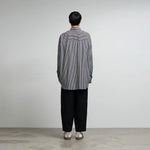 HIGH COUNT REGULAR COLLAR ROUND CUT OVERSIZED SHIRT