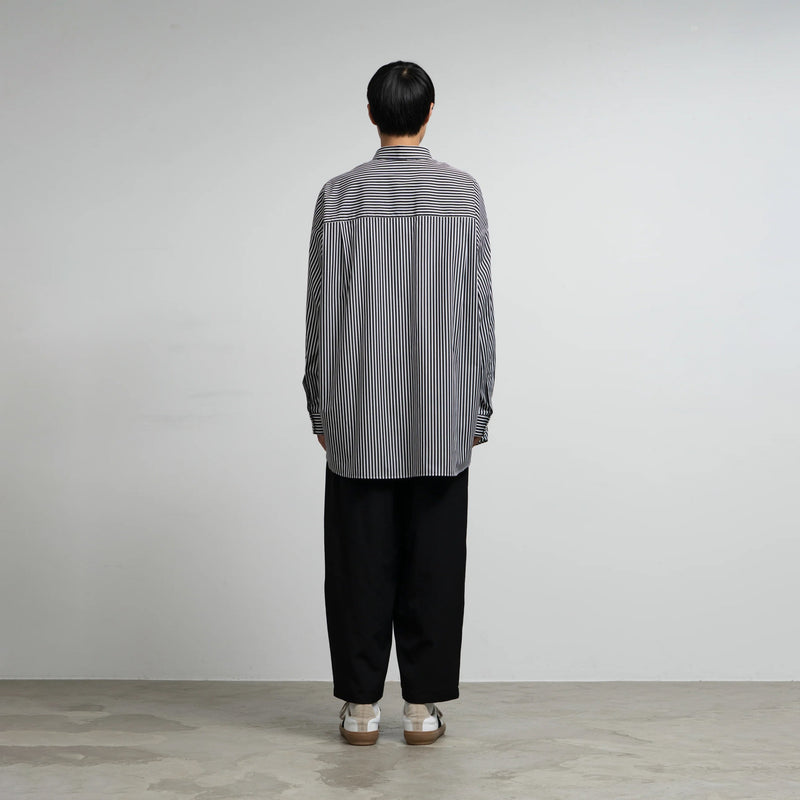 HIGH COUNT REGULAR COLLAR ROUND CUT OVERSIZED SHIRT