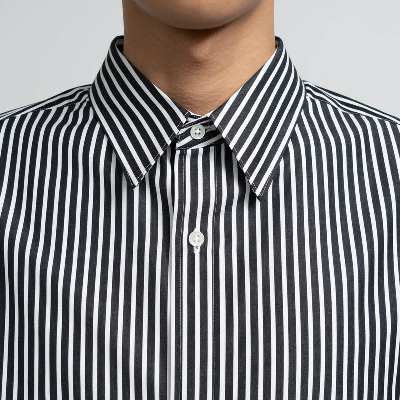 HIGH COUNT REGULAR COLLAR ROUND CUT OVERSIZED SHIRT