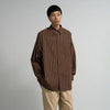 SIDOGRAS STRIPE L/S OVERSIZED REGULAR COLLAR SHIRT