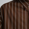 SIDOGRAS STRIPE L/S OVERSIZED REGULAR COLLAR SHIRT