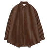 SIDOGRAS STRIPE L/S OVERSIZED REGULAR COLLAR SHIRT