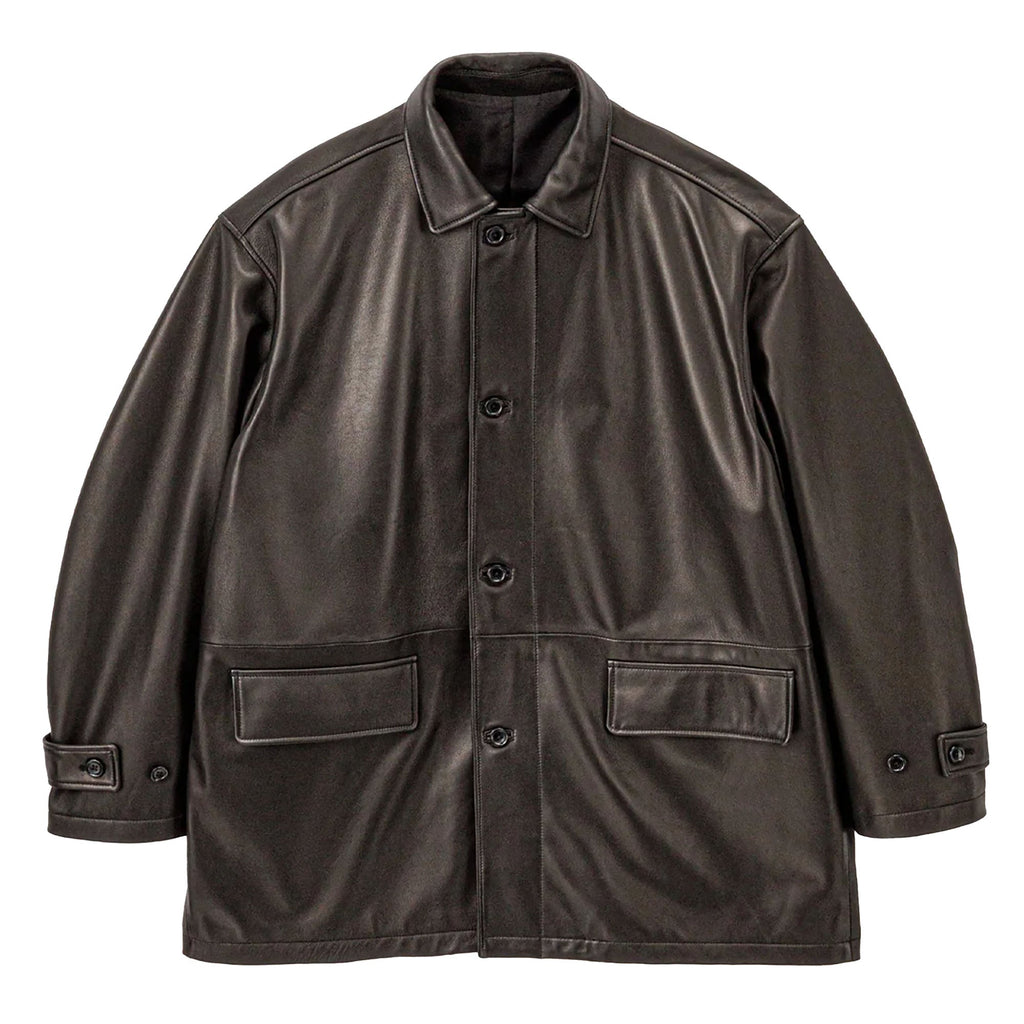LAMB LEATHER CAR COAT – THEMARKET