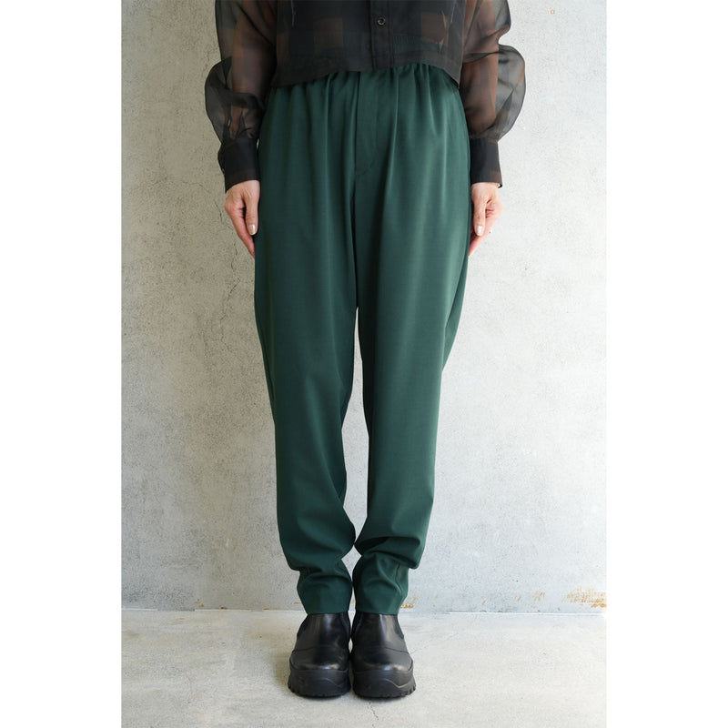 STRETCH TAPERED PANTS-CHACOAL-
