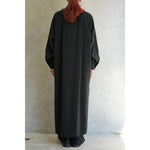 MAXI SHIRT DRESS-CHARCOAL-