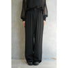 STRETCH WIDE-LEG PANTS-BLACK-