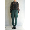 STRETCH TAPERED PANTS-CHACOAL-