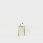 assemble hand bag tall S -BEIGE-