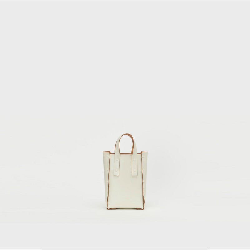assemble hand bag tall S -BEIGE-