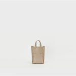 assemble hand bag tall S -BEIGE-