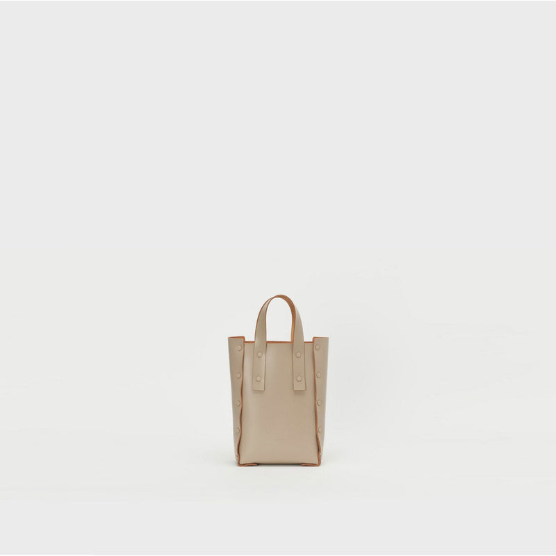 assemble hand bag tall S -BEIGE-