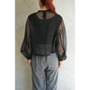 SHEER BLOUSE-BLACK-