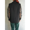 DOESKIN SLEEVELESS BLAZER-BLACK-