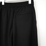 STRETCH WIDE-LEG PANTS-GREEN-