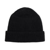 RIBBED KNIT WOOL BEANIE
