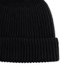 RIBBED KNIT WOOL BEANIE