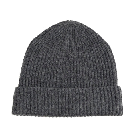 RIBBED KNIT WOOL BEANIE – THEMARKET