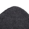 RIBBED KNIT WOOL BEANIE