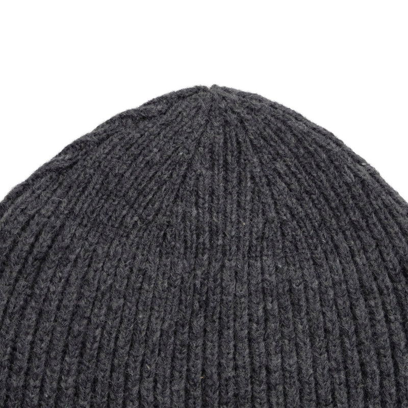 RIBBED KNIT WOOL BEANIE – THEMARKET